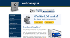 Desktop Screenshot of kod-banky.sk