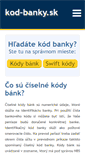 Mobile Screenshot of kod-banky.sk